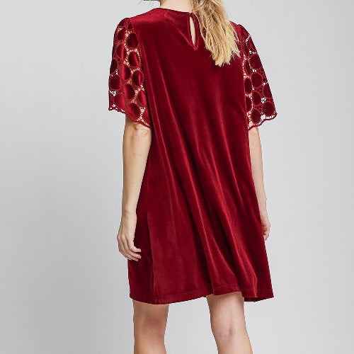 Cabernet Velvet Shift Dress | Local Charm